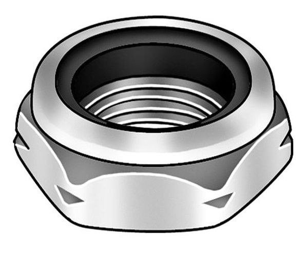 Nylon Insert Lock Nut, 3/8