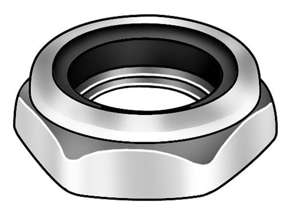 Nylon Insert Lock Nut, 3/4