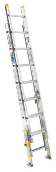 Aluminum Extension Ladder, 250 lb Load Capacity