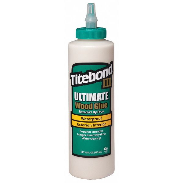 Wood Glue, 16 fl oz, Bottle, III Ultimate