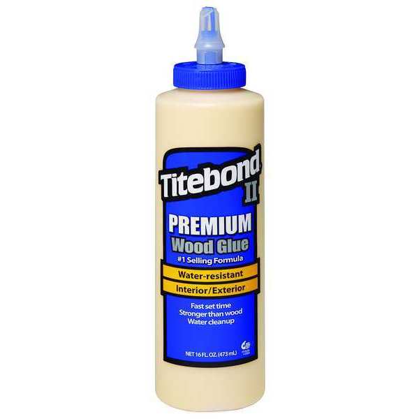 Wood Glue, 16 fl oz, Bottle, II Premium