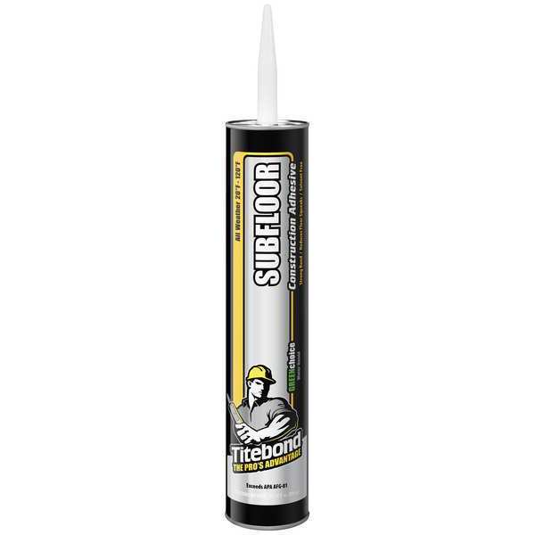 Floor Adhesive, Contractor Grade Subfloor Series, Off-White, 28 oz, Cartridge