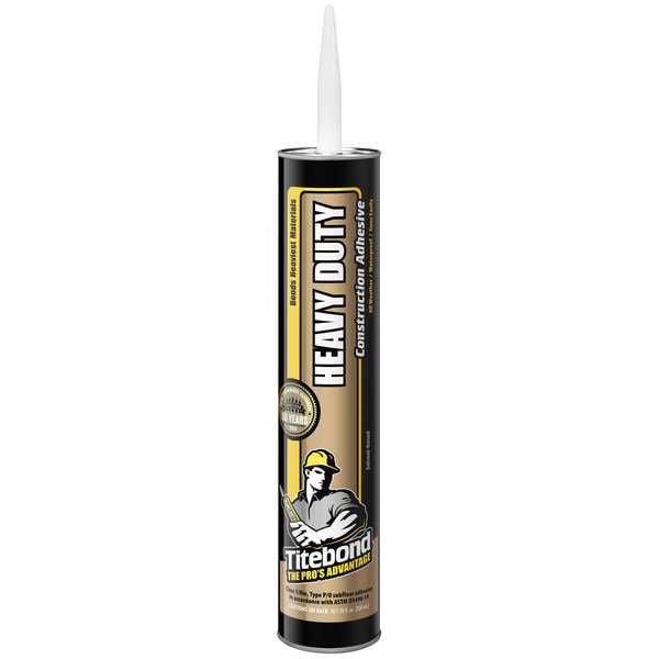 Construction Adhesive, Solvent-Based Heavy Duty Series, Light Tan, 28 oz, Cartridge