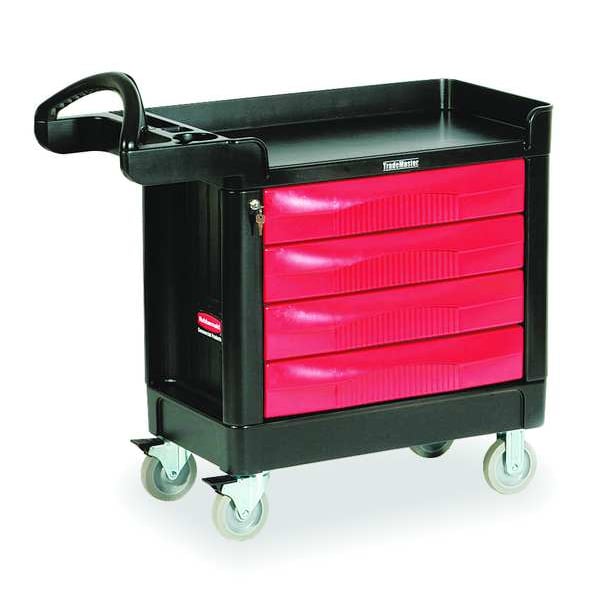 Trade Cart/Service Bench, Black, 500 lb.