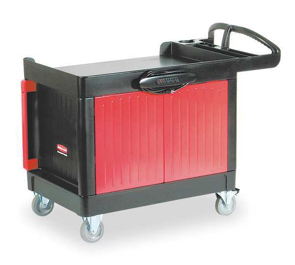 Trade Cart/Service Bench, 49 In. L, Black