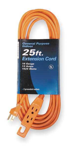 25 ft. 16/3 3-Outlet Extension Cord SJT