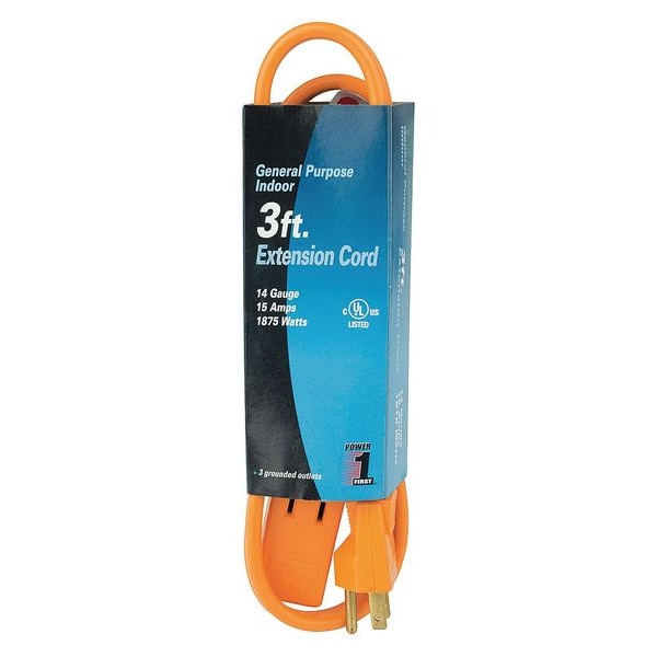 3 ft. 14/3 3-Outlet Extension Cord SPT-3