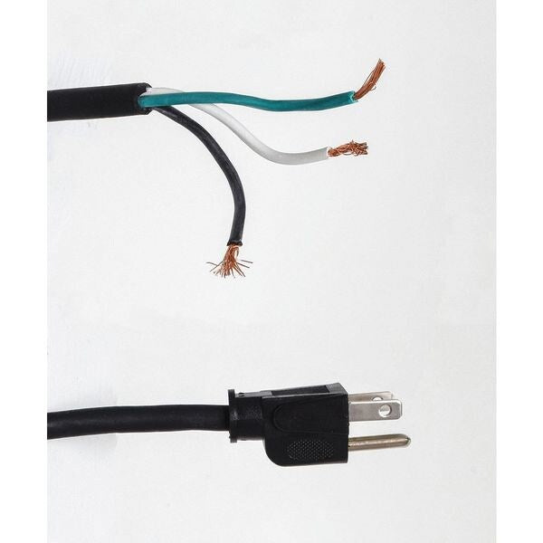 Power Cord, 5-15P, SJO, 8 ft., Blk, 10A, 18/3