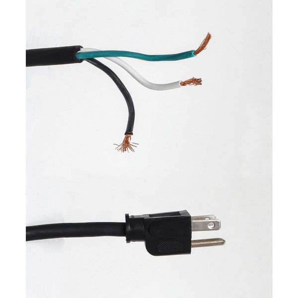 Power Cord, 5-15P, SJO, 8 ft., Blk, 13A, 16/3