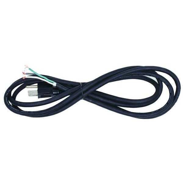 Power Cord, 5-15P, SJO, 8 ft., Blk, 10A, 18/3