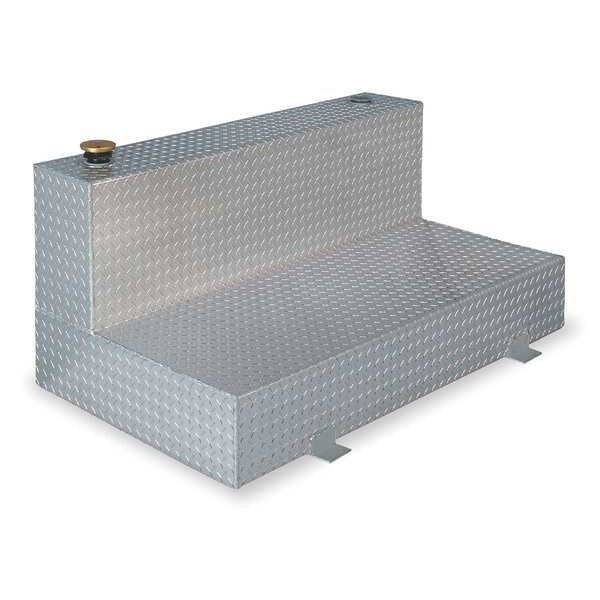 JOBOX 100 Gallon L-Shaped Aluminum Liquid Transfer Tank for Trucks