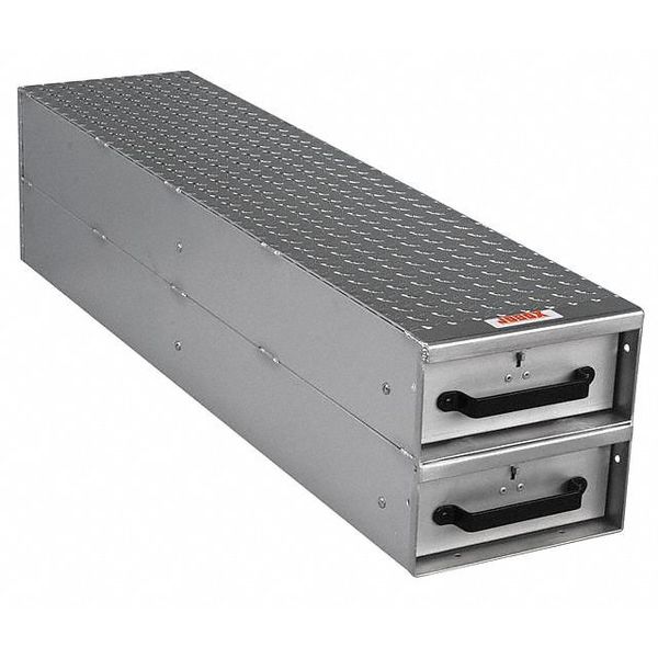 JOBOX 2 Drw Long Stacked Hvy-Duty Alum Drw Storage 12