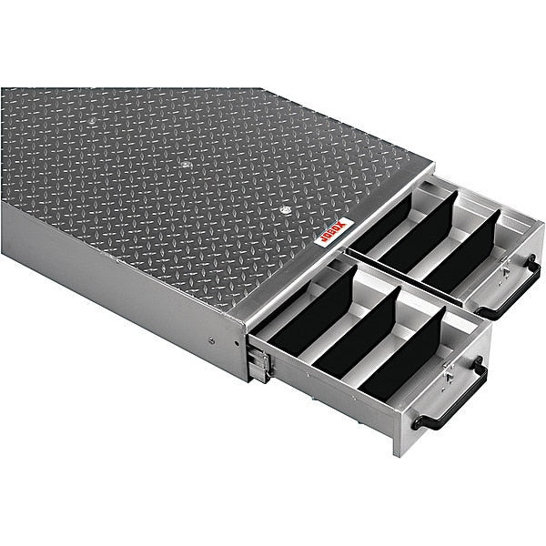 JOBOX 2 Drw Long Floor Hvy-Duty Alum Drw Storage 24