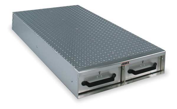 JOBOX 2 Drw Long Floor Hvy-Duty Alum Drw Storage 24