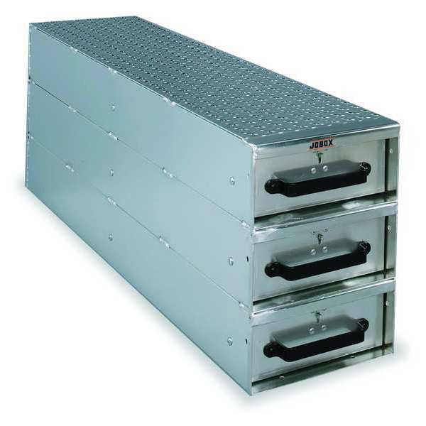 JOBOX 3 Drw Long Stacked Hvy-Duty Alum Drw Storage 12