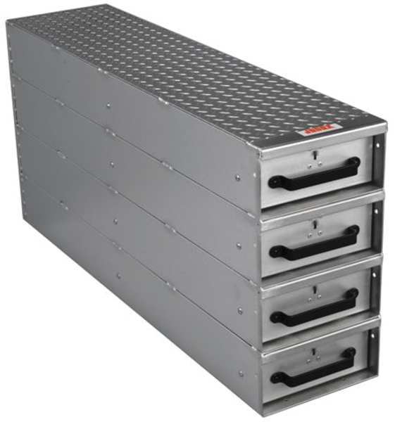 JOBOX 4 Drw Lng Stacked Hvy-Dty Alum Drw Storage - 12
