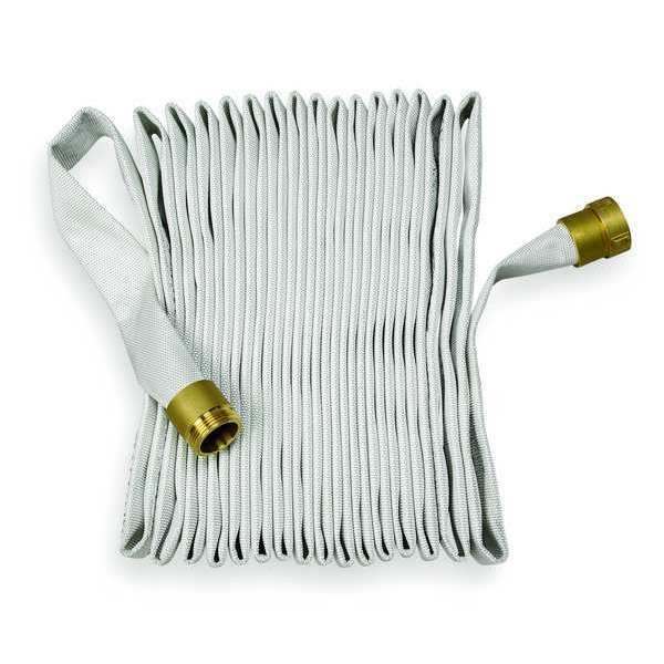 Fire Hose, Pin Rack Hose, 1-1/2 ID, 50 Ft L