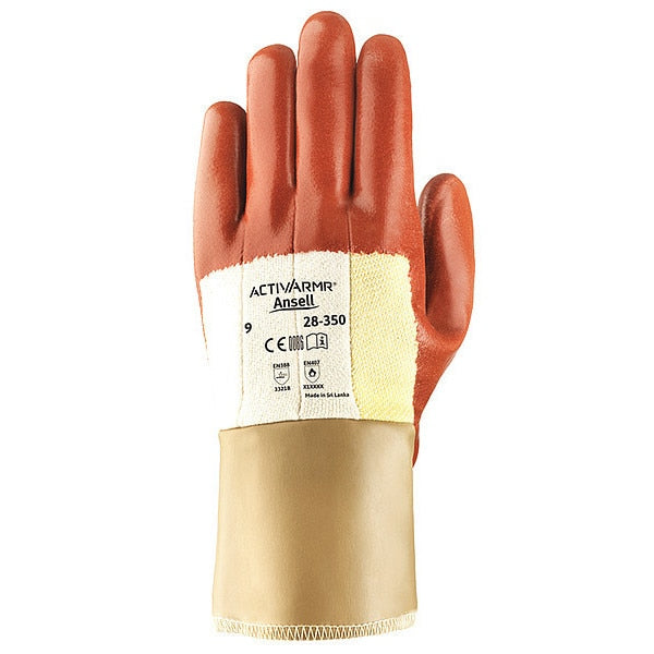 Cut Resistant Coated Gloves, A2 Cut Level, Nitrile, L, 1 PR