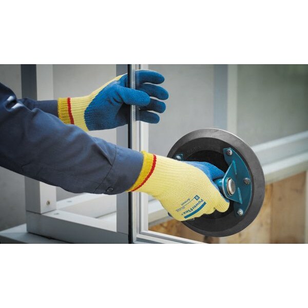 Cut Resistant Coated Gloves, A2 Cut Level, Natural Rubber Latex, L, 1 PR