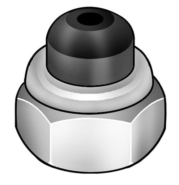 Nylon Insert Lock Nut, 1/4
