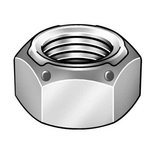 Top Lock Distorted Thread Lock Nut, 1/2