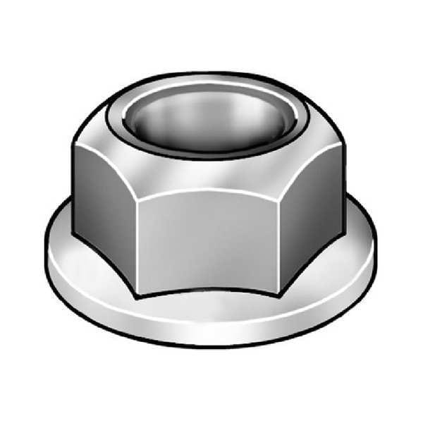 Top Lock Distorted Thread Lock Nut, 5/16