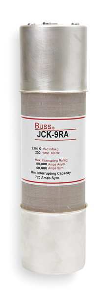 Medium Voltage Fuse, Time Delay, 150 A, JCK Series, 2540V AC, Not Rated, 11-15/64