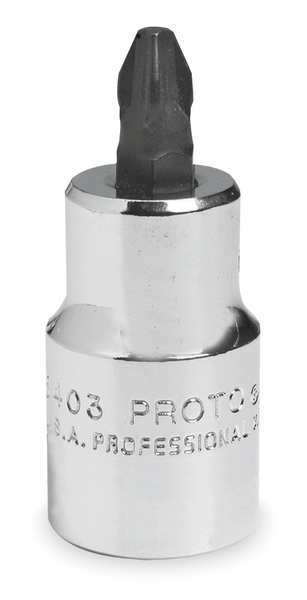 #3 Tip, Socket Bit, SAE 1/2 in Drive