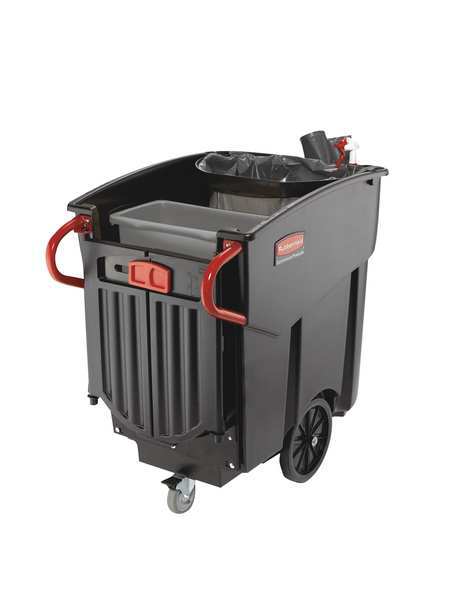 Mobile Waste Collector, Refuse, Black, 120G