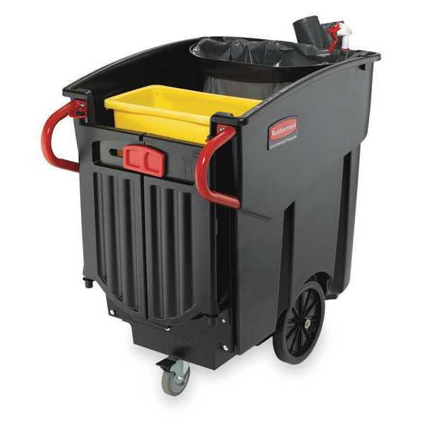 Mobile Waste Collector, Refuse, Black, 120G