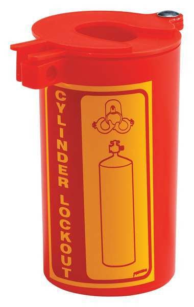 Gas Cylinder Lockout, 6 L x 3-1/2 In