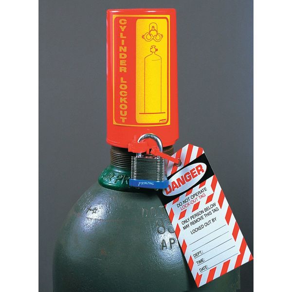 Gas Cylinder Lockout, 6 L x 3-1/2 In