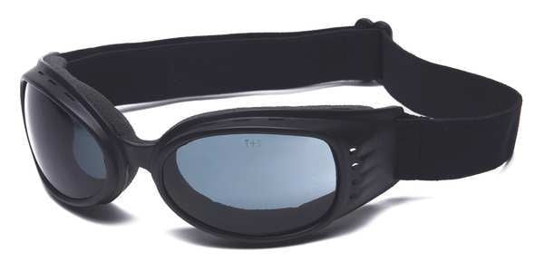 Impact Resistant Safety Goggles, Gray Scratch-Resistant Lens, Max Barron Series