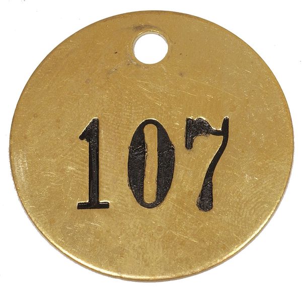Nbr Tag, 1-1/2 x 1-1/2 In, 101-125