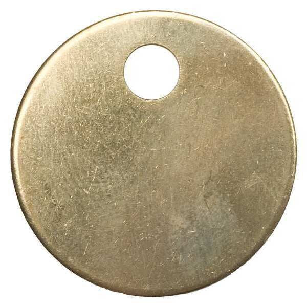 Blk Tag, 1-1/2 x 1-1/2 In, Brs, Sq, PK25