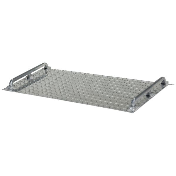 Dockplate, Aluminum, 700 lb, 18 x 36 In