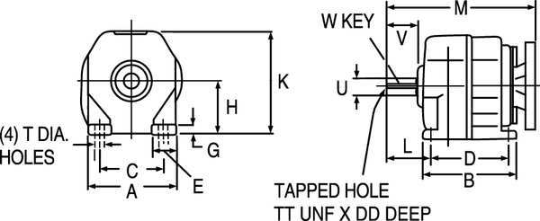 Speed Reducer, C-Face, 56C, 18:1