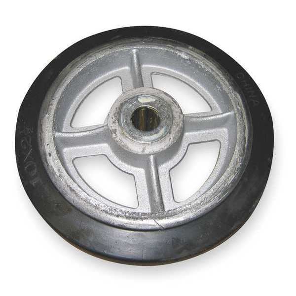 Wheel, 10x2 1/2 In, Mold On Rubber