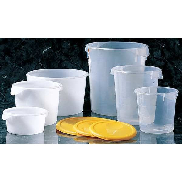 Round Storage Container, 12 qt, PK6