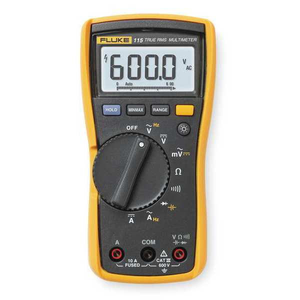 Digital Multimeter, 600 Max. AC Volts, 600 Max. DC Volts, 10 Max. AC Amps, 10 Max. DC Amps