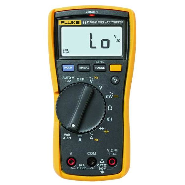 Digital Multimeter, 600 Max. AC Volts, 600 Max. DC Volts, 10 Max. AC Amps, 10 Max. DC Amps
