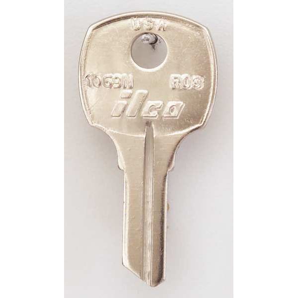Key Blank, Brass, Type RO3, 5 Pin, PK10