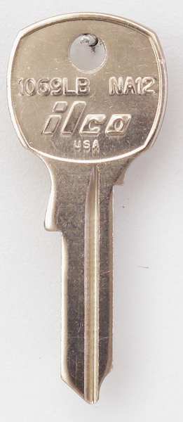 Key Blank, Brass, Type NA12, 5 Pin, PK10
