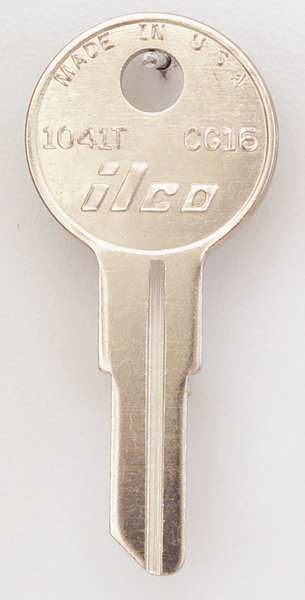 Key Blank, Brass, Type CG16, 5 Pin, PK10