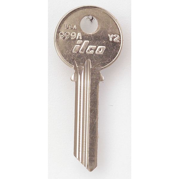 Key Blank, Brass, Type Y2, 6 Pin, PK10