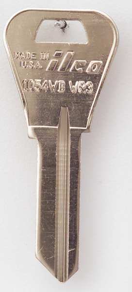 Key Blank, Brass, Type WR3, 5 Pin, PK10