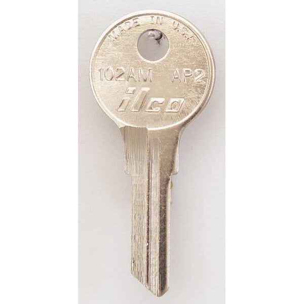 Key Blank, Brass, Type AP2, 6 Pin, PK10