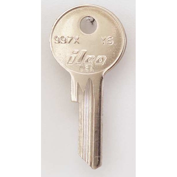 Key Blank, Brass, Type Y6, 4 Pin, PK10