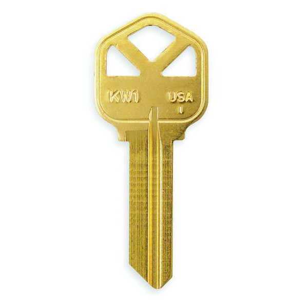 Key Blank, Brass, Type 1176, 5 Pin, PK50