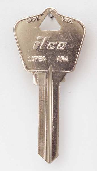 Key Blank, Brass, Type AR4, 6 Pin, PK10
